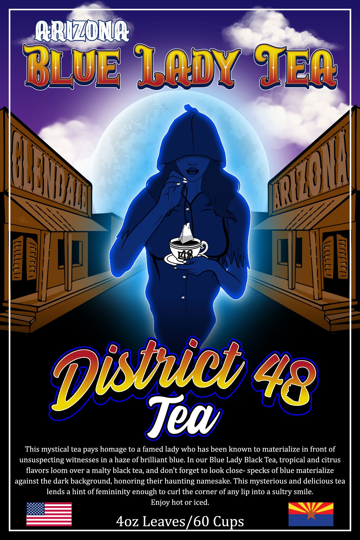 D48 Tea Blue Lady  4oz